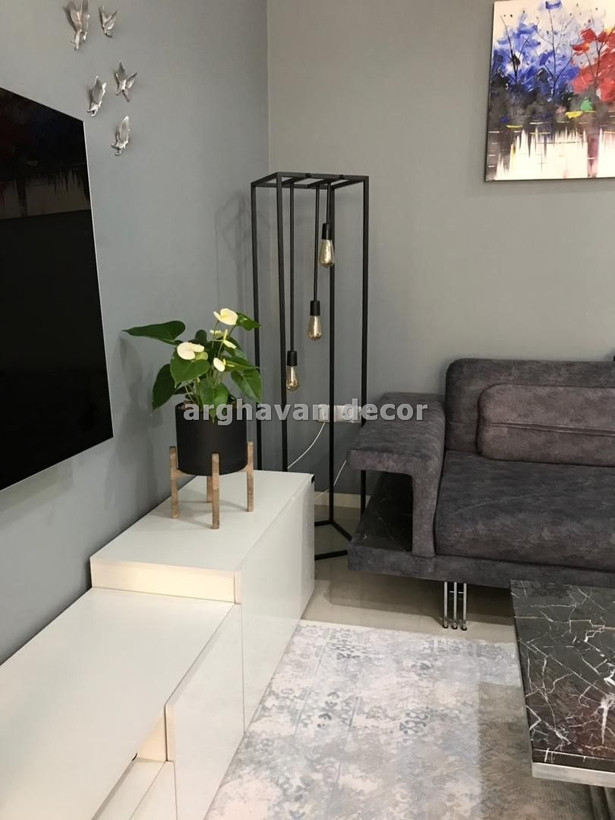 آباژور مدرن ایستاده فلزی سه شعله