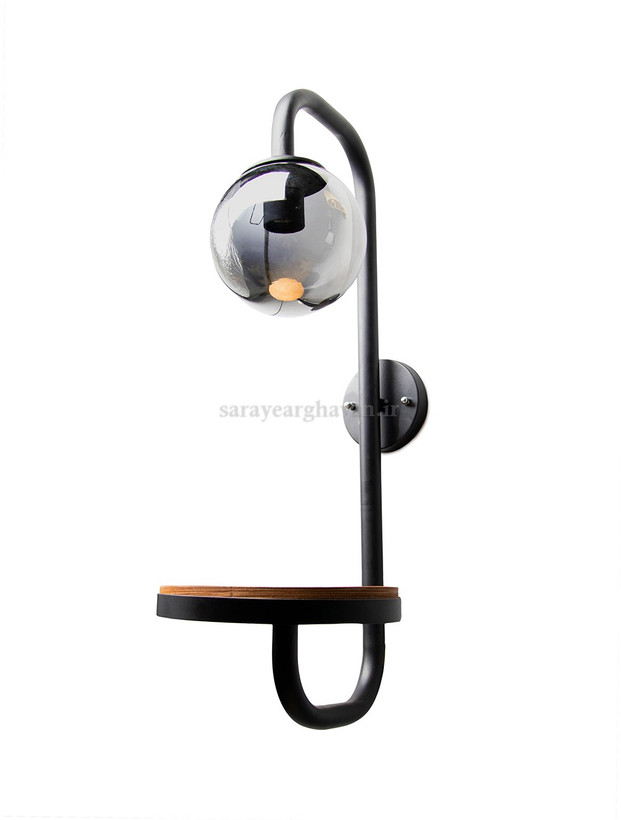 دیوارکوب(چراغ دیواری) مدرن فلزی تک شعله، ارسال با حباب+ MDF کد D170