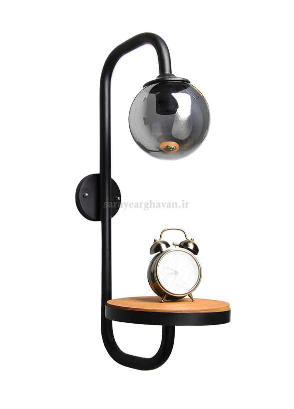 دیوارکوب(چراغ دیواری) مدرن فلزی تک شعله، ارسال با حباب+ MDF کد D170