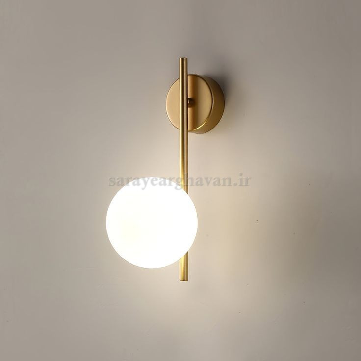 دیوارکوب(چراغ دیواری)مدرن فلزی تک شعله، ارسال با حباب D165