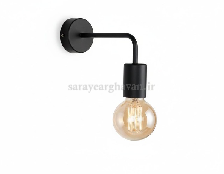 دیوارکوب(چراغ دیواری) مدرن فلزی تک شعله، با طراحی لوکس و کاربردی  D154