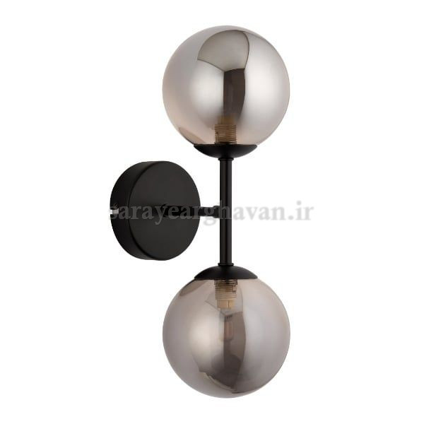 دیوارکوب(چراغ دیواری) مدرن فلزی 2 شعله ، ارسال با حباب D152