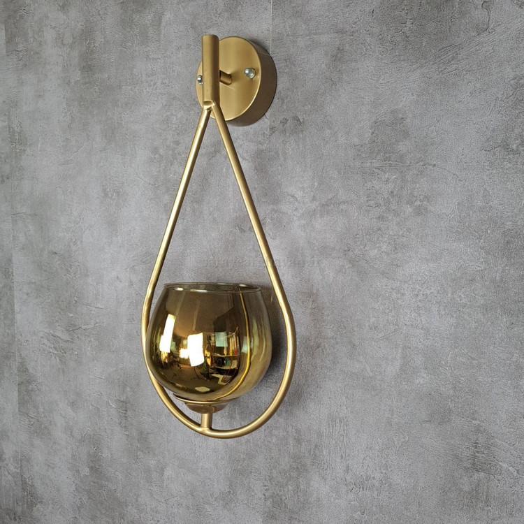 دیوارکوب(چراغ دیواری)مدرن فلزی تک شعله، ارسال با حباب D113