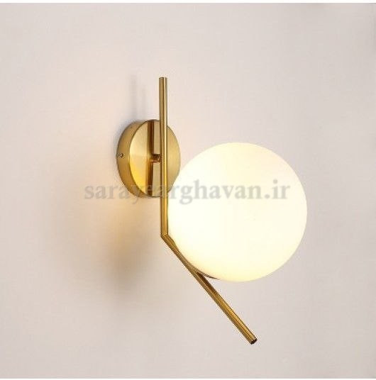 دیوارکوب(چراغ دیواری)مدرن فلزی تک شعله، ارسال با حباب D112