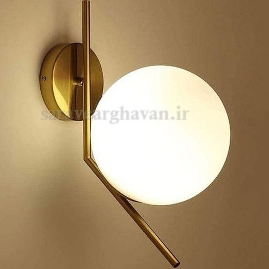 دیوارکوب(چراغ دیواری)مدرن فلزی تک شعله، ارسال با حباب D112