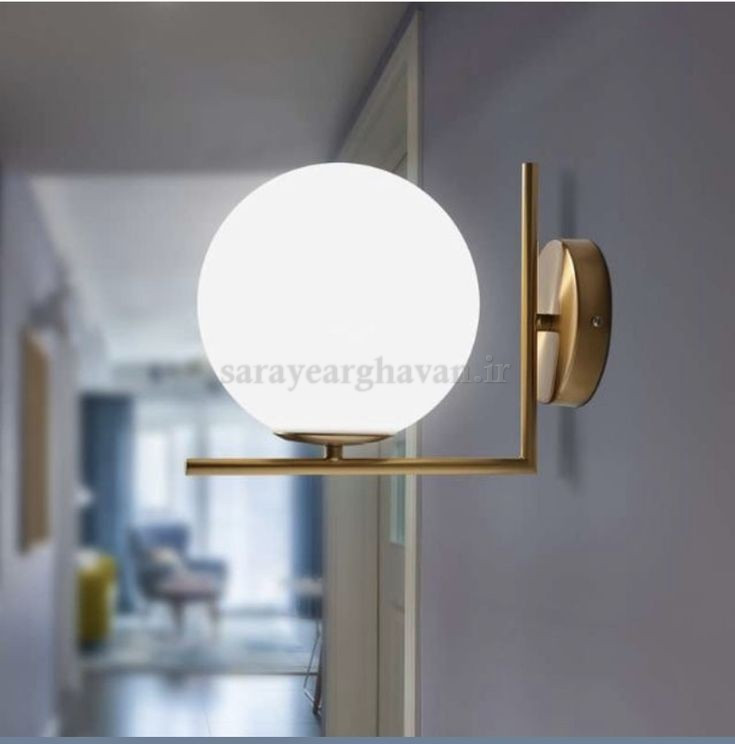 دیوارکوب(چراغ دیواری)مدرن فلزی تک شعله، ارسال با حباب D111