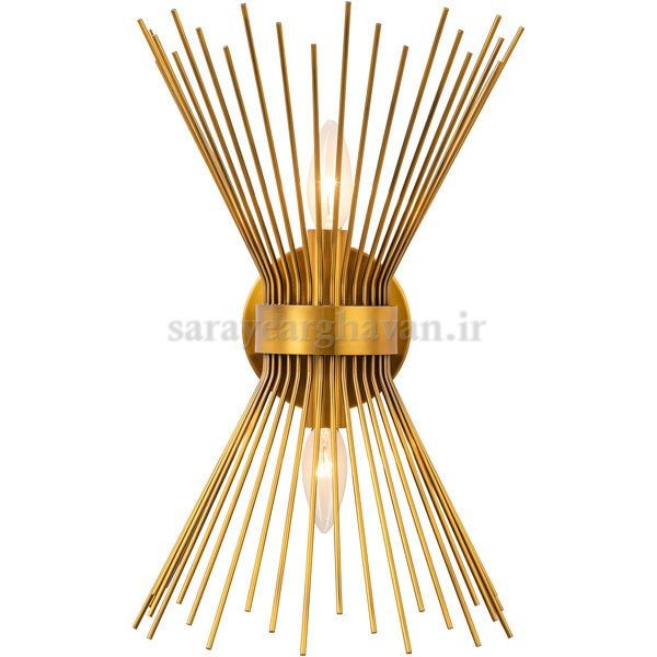 دیوارکوب(چراغ دیواری)مدرن فلزی2 شعله، با طراحی لوکس و کاربردی D108