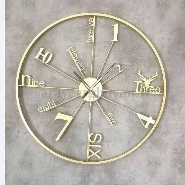 ساعت دیواری مدرن فلزی، کد H152