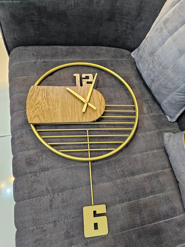 ساعت دیواری مدرن فلزی، کد H155