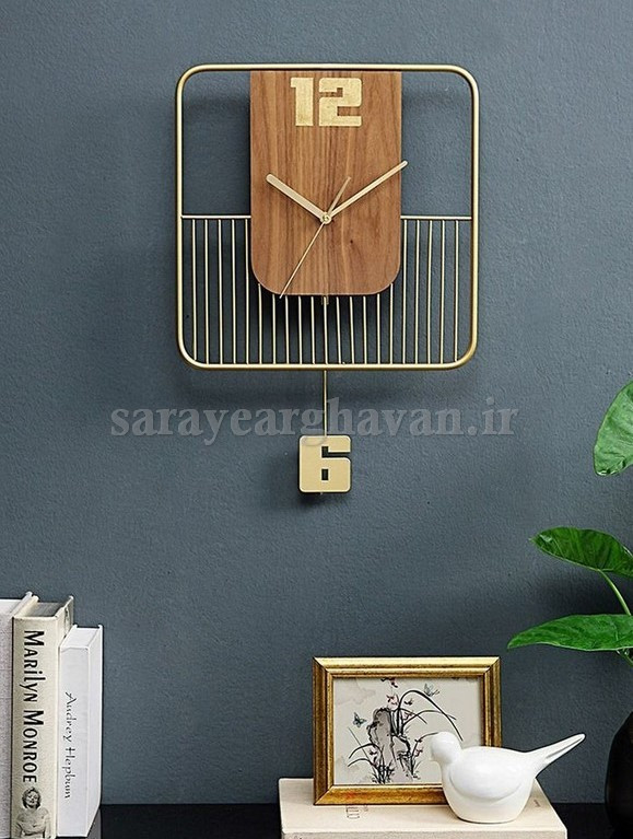 ساعت دیواری مدرن فلزی، کدH156