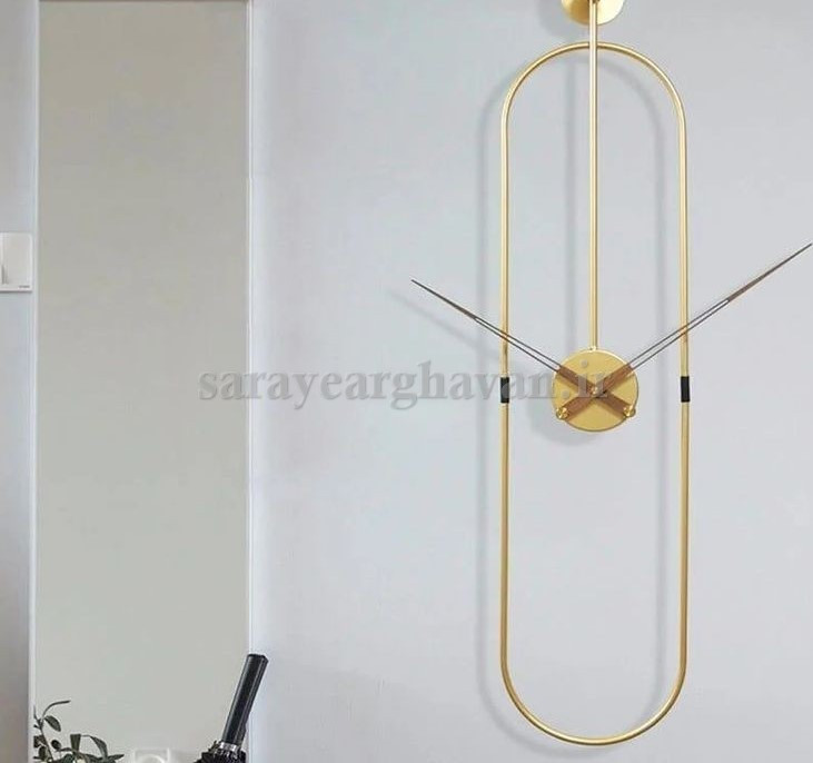 ساعت دیواری مدرن فلزی کد H166