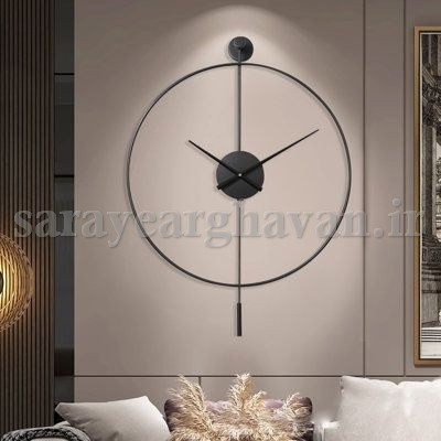 ساعت دیواری مدرن فلزی کد H178