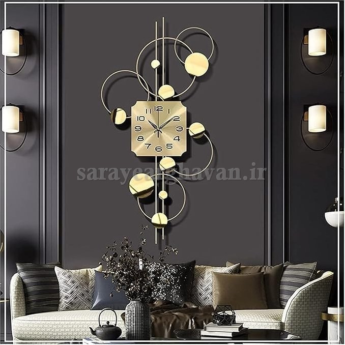 ساعت دیواری مدرن فلزی کد H220