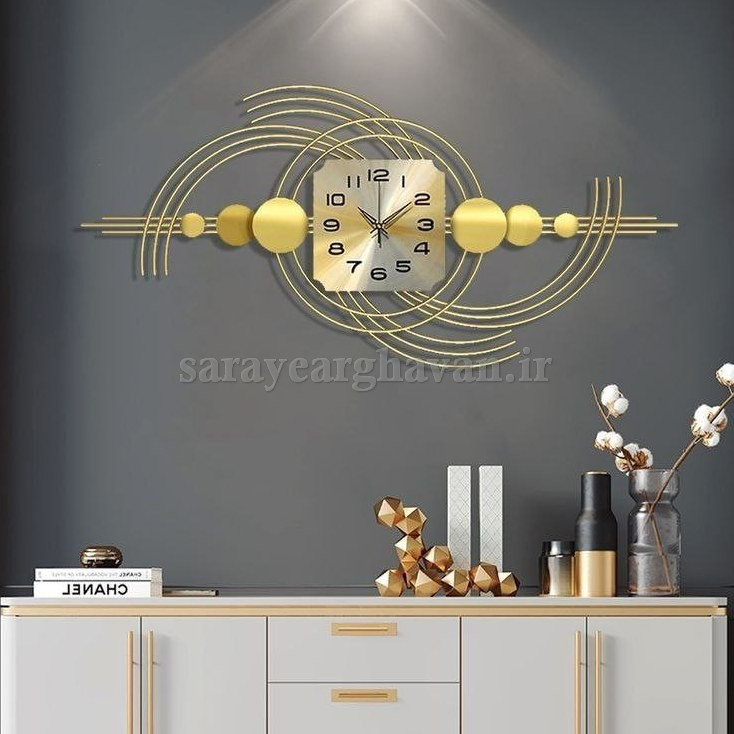 ساعت دیواری مدرن فلزی کد H234