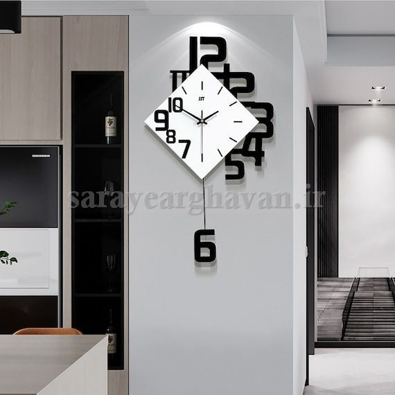 ساعت دیواری مدرن فلزی کد H281