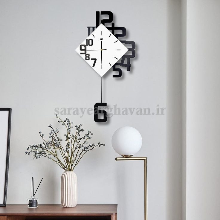 ساعت دیواری مدرن فلزی کد H281