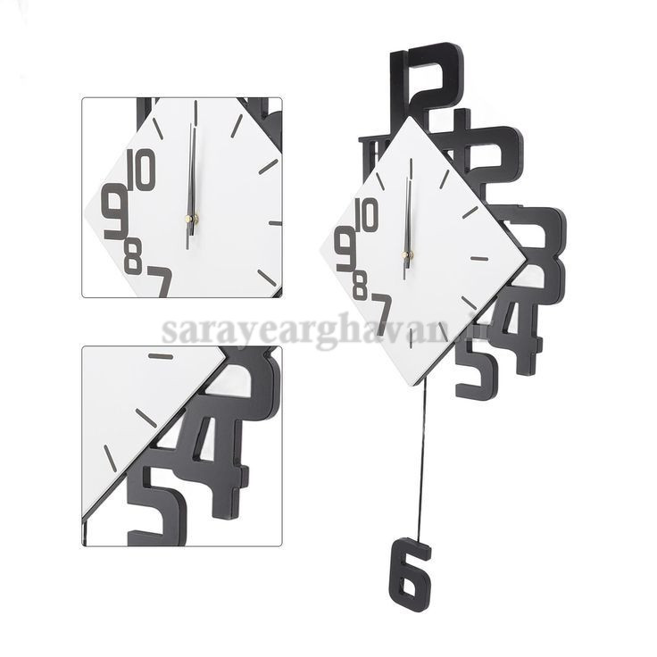 ساعت دیواری مدرن فلزی کد H281