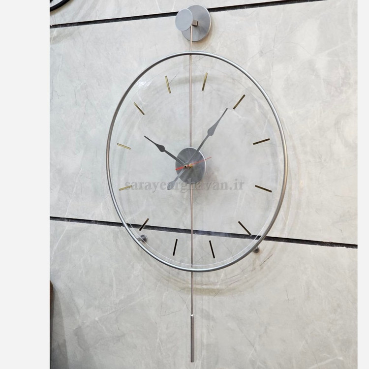 ساعت دیواری مدرن فلزی کد H329