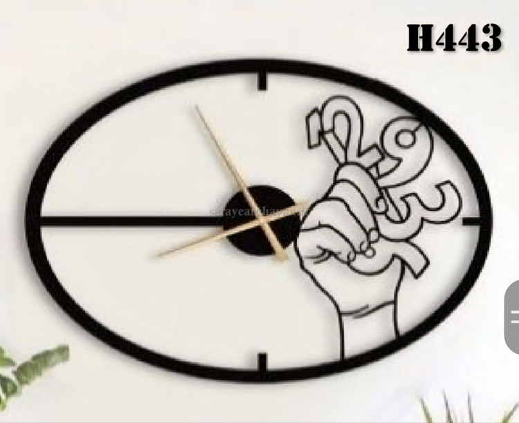 ساعت دیواری مدرن فلزی کد H443
