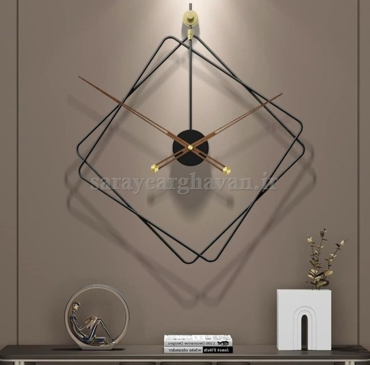 ساعت دیواری مدرن فلزی کد H164