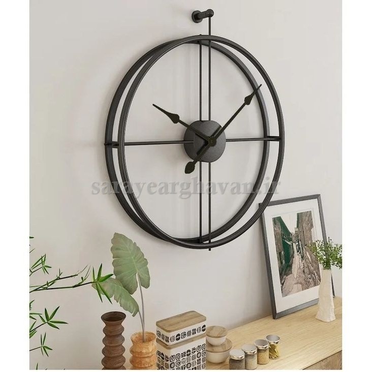 ساعت دیواری فلزی مدرن کد H101