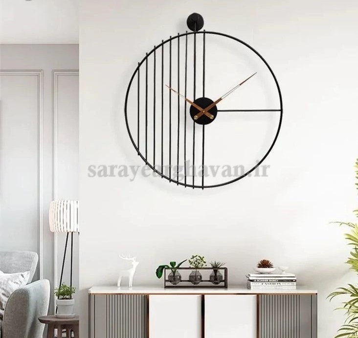 ساعت دیواری فلزی مدرن، کد H113