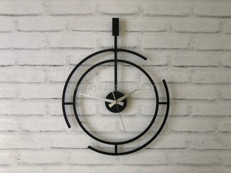 ساعت دیواری فلزی مدرن، کد H126