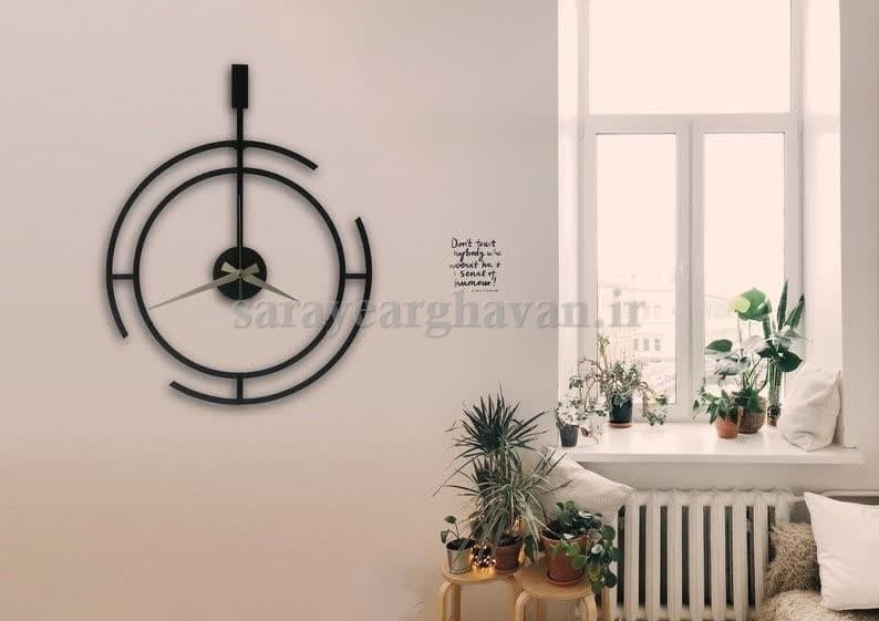 ساعت دیواری فلزی مدرن، کد H126