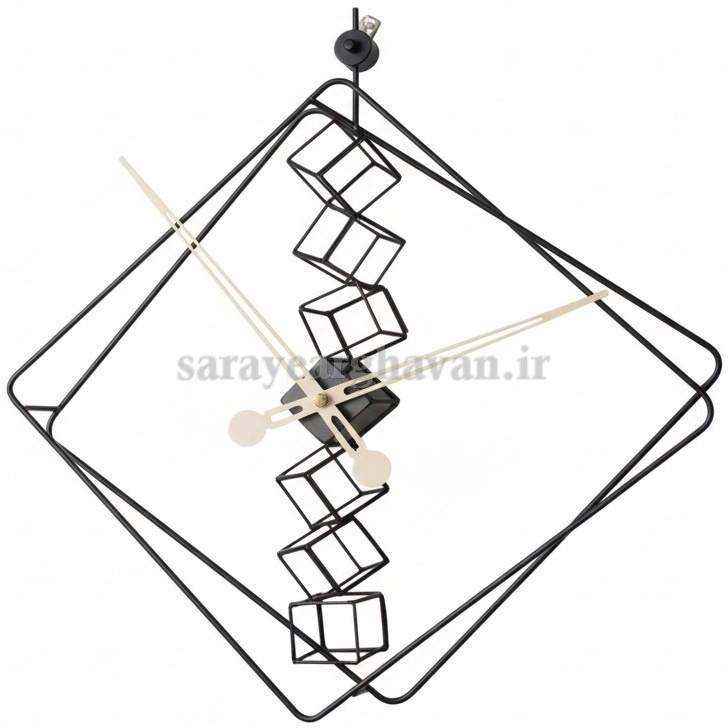 ساعت دیواری مدرن فلزی کد H140