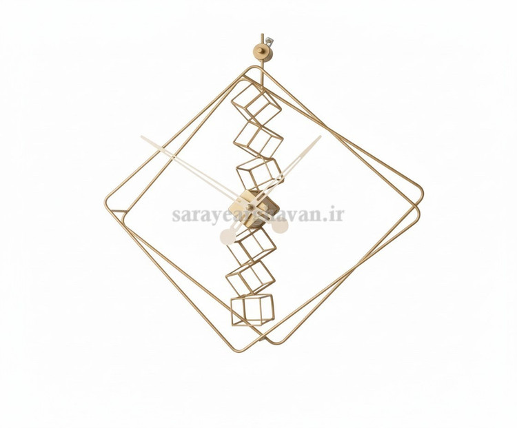 ساعت دیواری مدرن فلزی کد H140