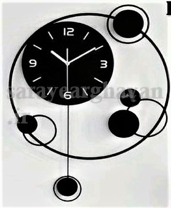 ساعت دیواری مدرن فلزی کد H332