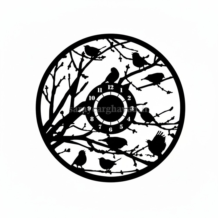 ساعت دیواری مدرن فلزی کد H336