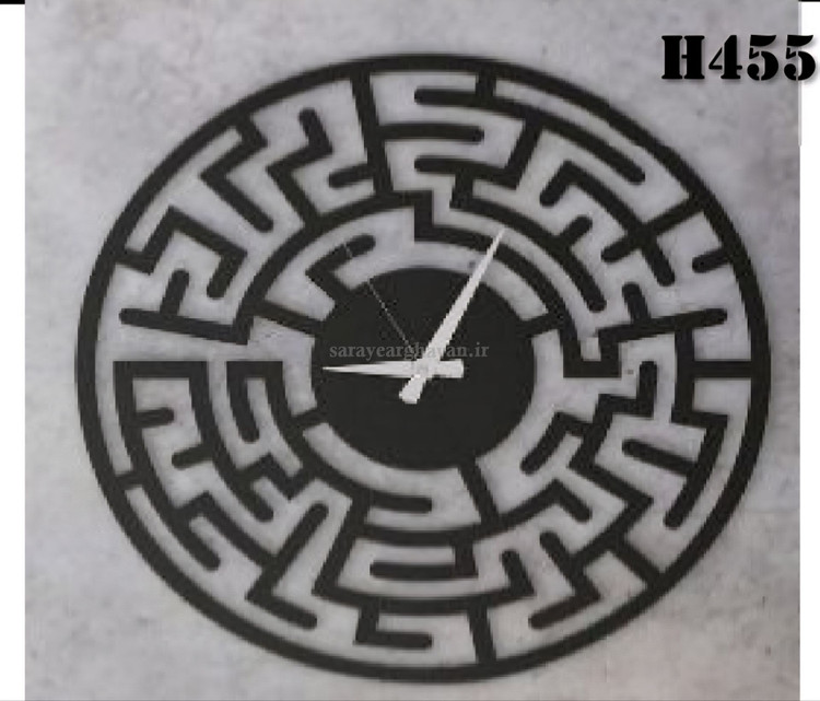 ساعت دیواری مدرن فلزی کد H455