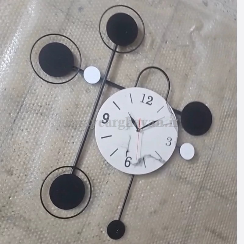 ساعت دیواری مدرن فلزی کد H482