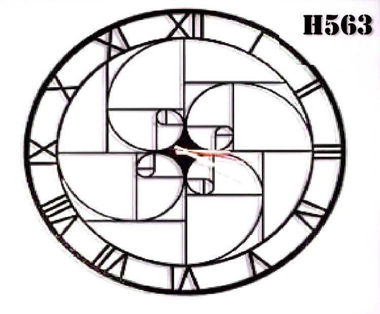 ساعت دیواری مدرن فلزی کد H563