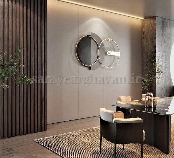 ساعت دیواری مدرن فلزی کد H526
