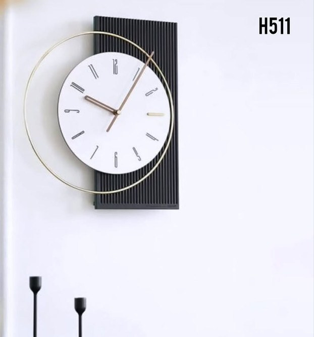 ساعت دیواری مدرن فلزی کد H511
