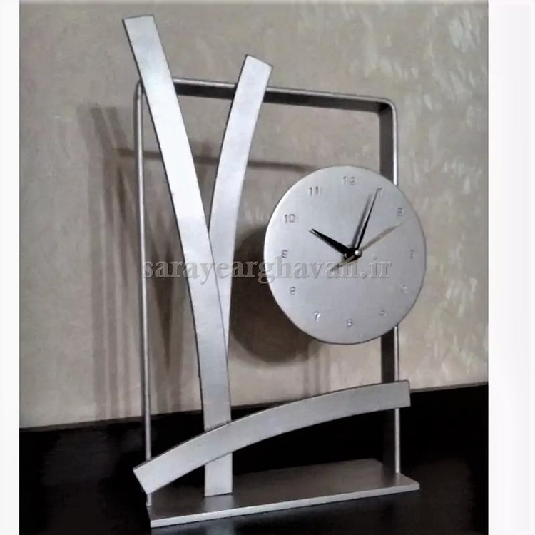 ساعت رومیزی مدرن فلزی کد H475