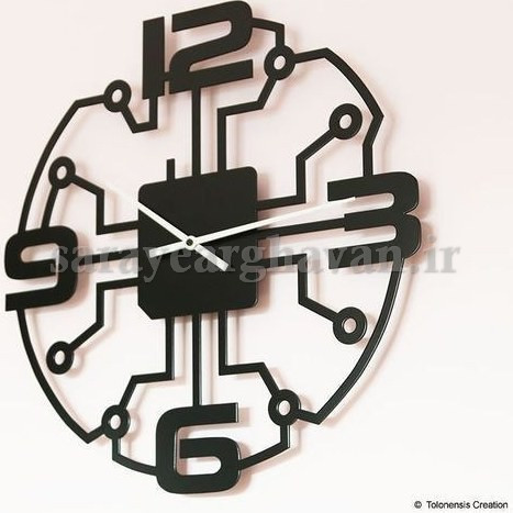 ساعت دیواری مدرن فلزی کد H232