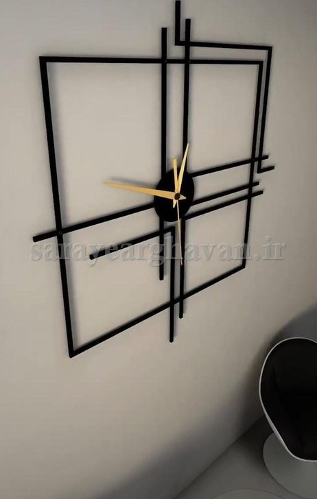 ساعت دیواری مدرن فلزی کد H191