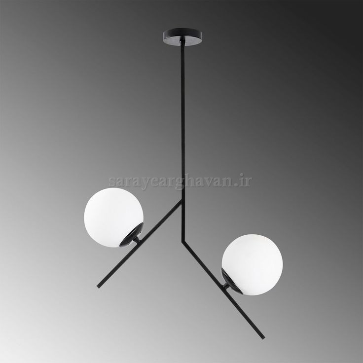 لوستر آویز مولکولی مدرن فلزی 2 شعله با طراحی خاص(ارسال با حباب) کد A228
