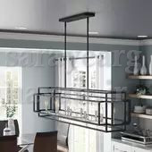 لوستر کانتری مدرن زیبا و خاص 10 شعله K107