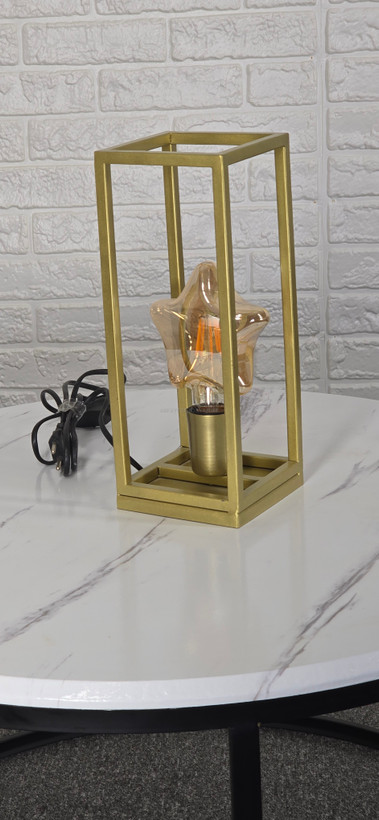آباژور رومیزی مدرن فلزی تک شعله R115