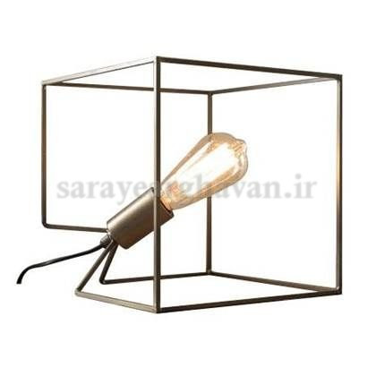 آباژور رومیزی مدرن فلزی تک شعله R116