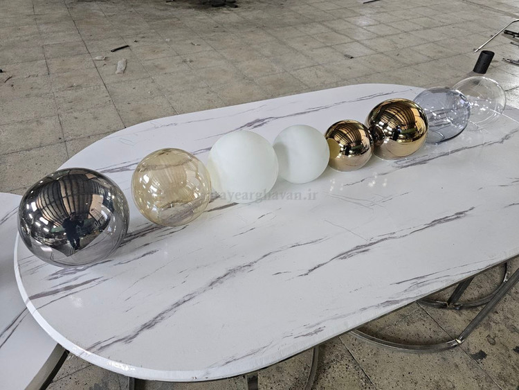 آباژور رومیزی مدرن فلزی تک شعله (ارسال با حباب) R139
