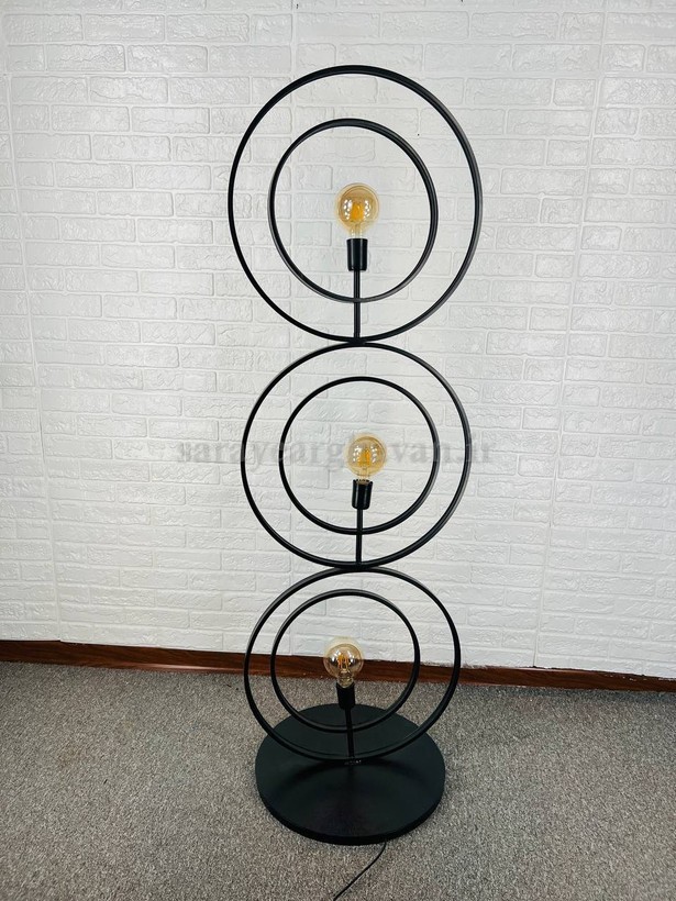 آباژور ایستاده مدرن فلزی 3 شعله R144