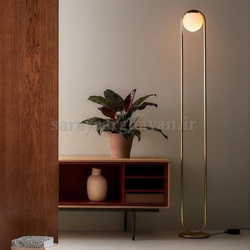 آباژور ایستاده مدرن فلزی تک شعله(ارسال با حباب) R150