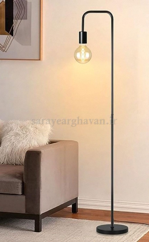 آباژور ایستاده مدرن فلزی تک شعله R166