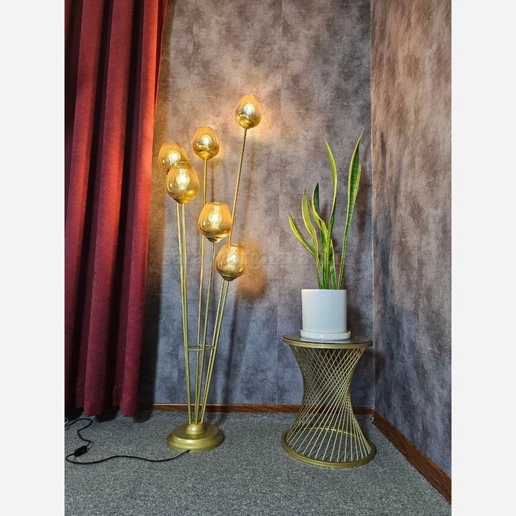 آباژور ایستاده مدرن فلزی 6 شعله(ارسال با حباب) R171
