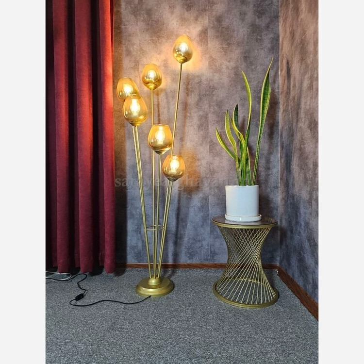 آباژور ایستاده مدرن فلزی 6 شعله(ارسال با حباب) R171